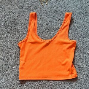 SHEIN Bright Orange Crop Top